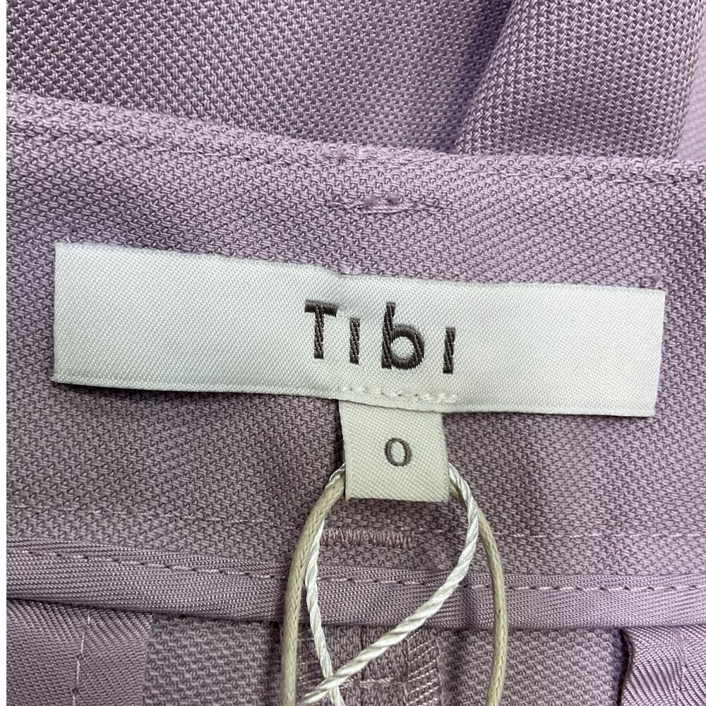 Tibi Tailored Purple Grain De Poudre Convertible Shorts Size 0 NWT - Picture 4 of 5
